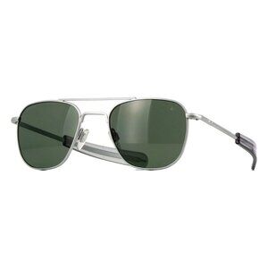 New AMERICAN OPTICAL Silver Polarised Square Original Pilot C4 BT SM GNN-P Sungl